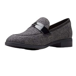 Clarks Gray Herringbone Trish Rose Loafers